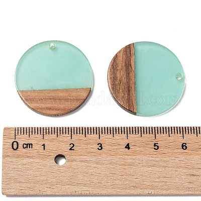 Подвески из смолы и ореха RESI-S358-02B-03-1