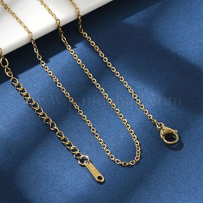 Ожерелье из цепей из нержавеющей стали 304 для мужчин и женщин NJEW-N050-A03-G15-1