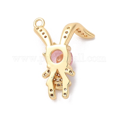 Кубический цирконий из латуни со стеклянными подвесками KK-G465-06G-1