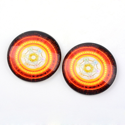 Кабошоны из стекла X-GGLA-L012-12mm-21-1