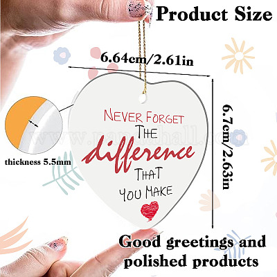 Подвесные украшения из печатного фарфора HJEW-WH0056-006-1