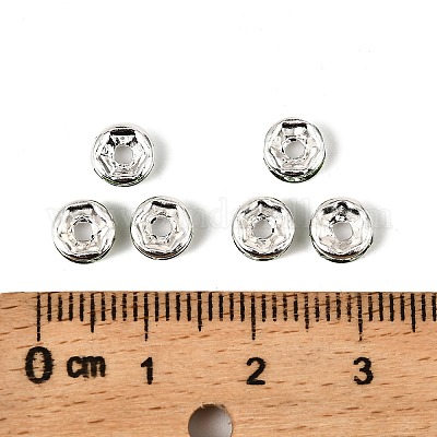 Латунь марки А горный хрусталь Spacer бисер&nbsp;RB-A014-Z6mm-07S-1