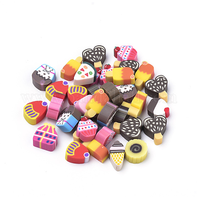 Кабошоны из полимерной глины ручной работы CLAY-Q244-06-1