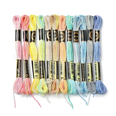 6-слойная полиэфирная нить для вышивания OCOR-FZ0001-01B-1