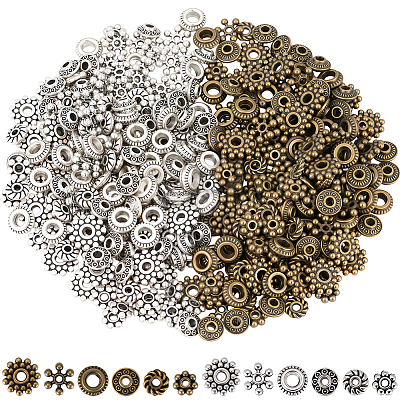 360шт 12 стильные бусины из сплава&nbsp;FIND-PA0001-02-1