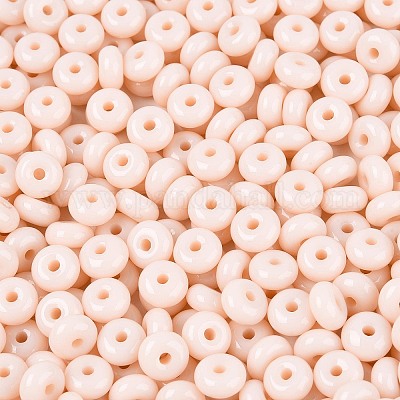 Непрозрачные цветные стеклянные бусины SEED-N007-39A-08-1