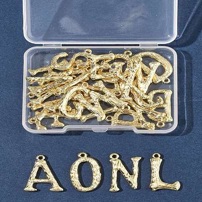 26шт 26 стиля латунные подвески KK-FS0001-65G-1