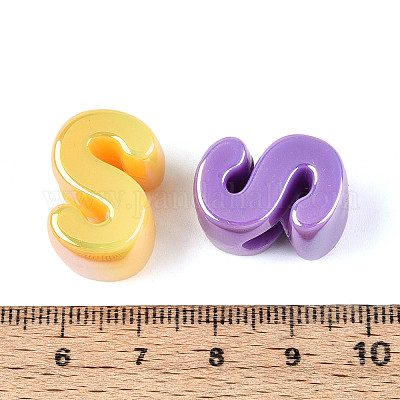 УФ-покрытие непрозрачные акриловые европейские бусины OACR-M027-03S-1