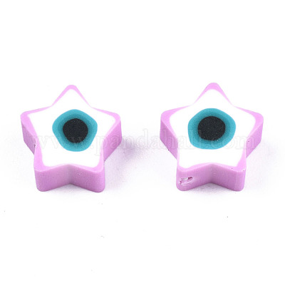 Бусины из полимерной глины  CLAY-T019-09F-1