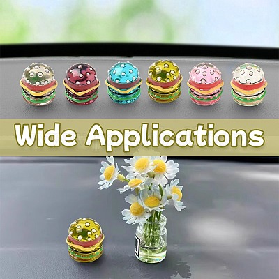 Кабошоны из смолы 6шт 6 цветов RESI-CJ0004-27-1