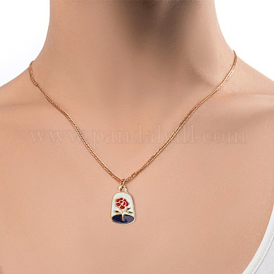 50шт 5 стиля подвески из сплава с эмалью ENAM-DR0001-07-1