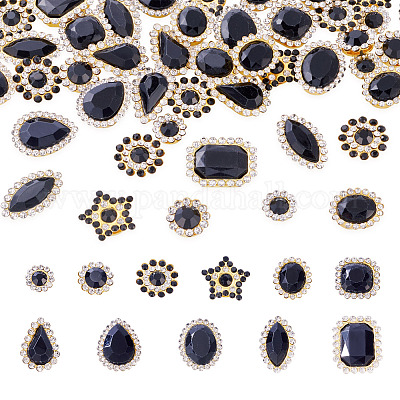 100 шт. пришивные стразы в форме капли/сердца/звезды FIND-TA0006-69A-1