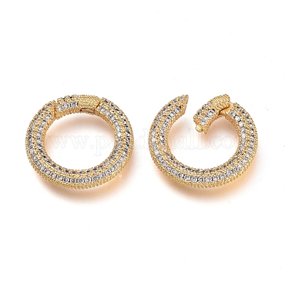 Латунные кольца из микро-паве циркония&nbsp;KK-M206-03G-02-1