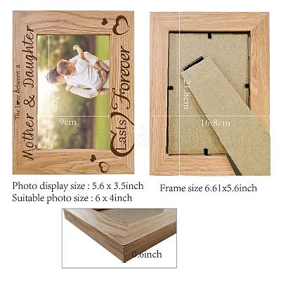 Wooden Photo Frame, Size: 6 inch x 4 inch
