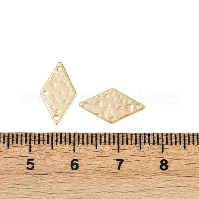 Латунные текстурированные геометрические подвески-соединители KK-B137-10G-01-1