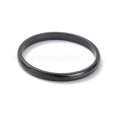 Кольцо на палец с полированным куполом толщиной 2 мм для девочек и женщин RJEW-C012-05B-EB-1