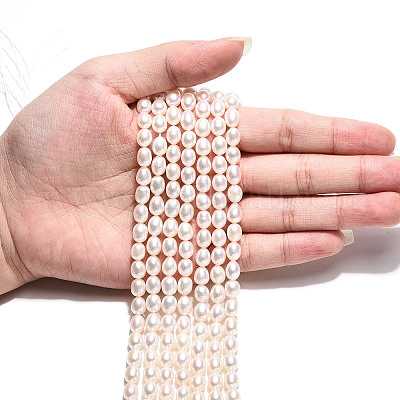 Нити из натурального культивированного пресноводного жемчуга PEAR-N024-06-4AB-1