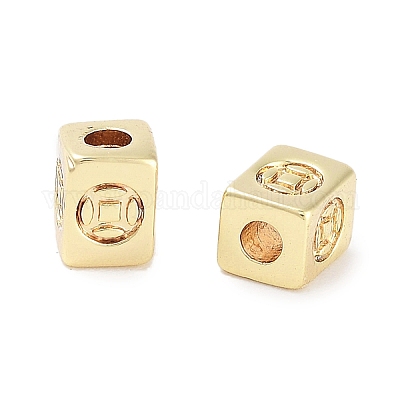 Латунные бусины KK-C051-29G-1