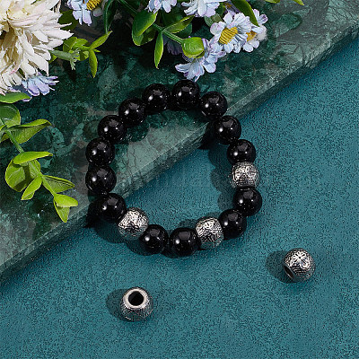 8 шт. европейские бусины из нержавеющей стали 304 STAS-UN0054-44-1