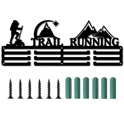 Creatcabin trail running porta medaglie display porta medaglie sportive  ferro da competizione appeso a parete rack