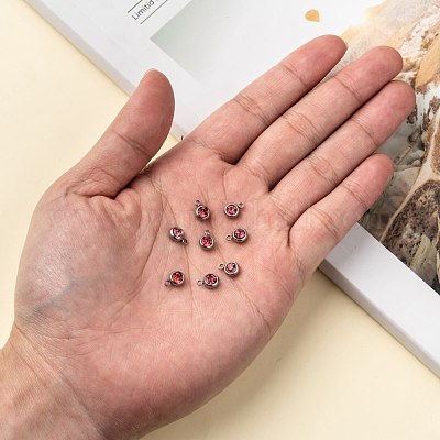 201 подвеска из нержавеющей стали со стразами STAS-S068-10-1