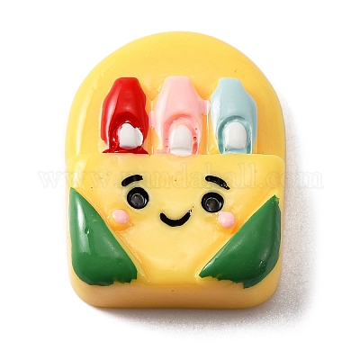 Кабошоны из непрозрачной смолы ко дню учителя CRES-WH0001-56B-1