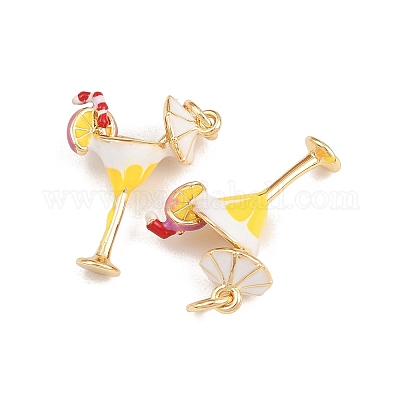 Латунь эмаль подвески KK-B157-20G-01-1