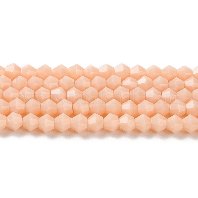 Непрозрачный сплошной цвет имитация нефрита стеклянные бусины пряди EGLA-A039-P4mm-D06-1