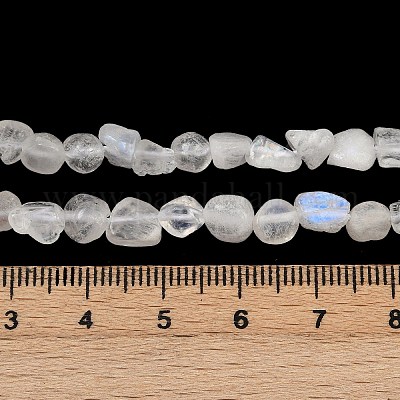 Бусины из натурального радужного лунного камня G-Q060-D12-1