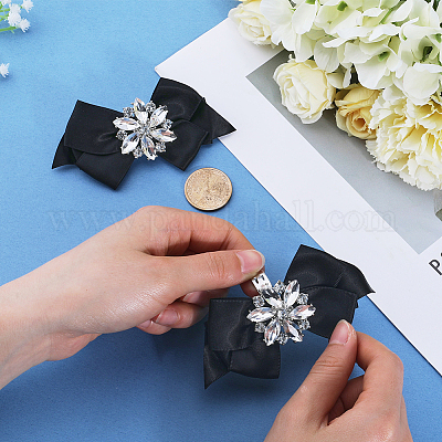 1 пара украшений для обуви из полиэстера AJEW-GF0009-14-1