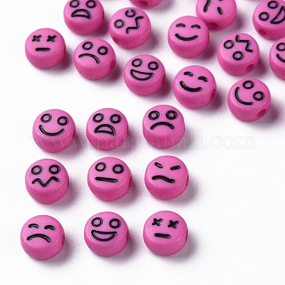 Непрозрачные акриловые бусины камелии MACR-N008-42-C07-1