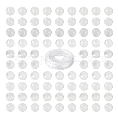 100шт 8 мм натуральные белые бусины из лунного камня DIY-LS0002-19-1