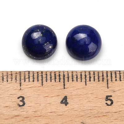 Окрашенные натуральные лазури кабушоны G-K403-01-8mm-1