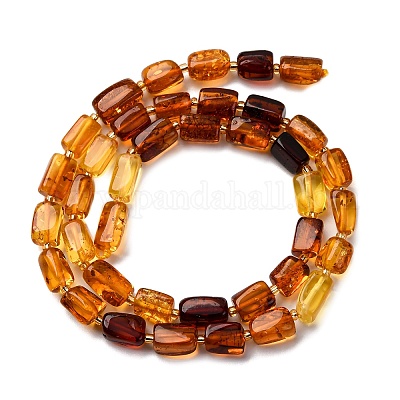 Нити бусин из натурального янтаря градиентного цвета G-F803-D01-01-1