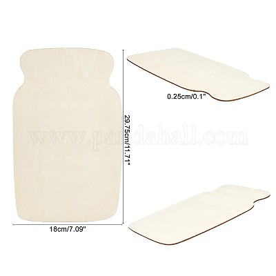 Незаконченные деревянные полоски в форме бутылки DIY-GA0001-12-1