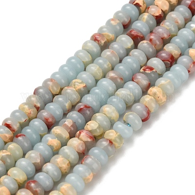 Синтетические имперские нитки из бисера яшмы G-Z110-B04-2x4mm-08-1