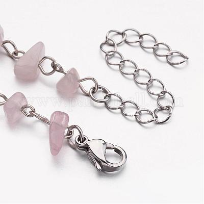 Природных драгоценных камней чип бисерные сандалеты AJEW-AN00175-1