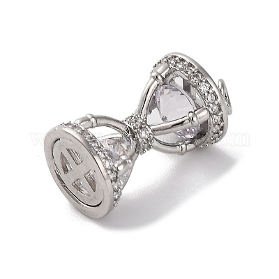 Ионное покрытие (ip) латунь микро паве кубический цирконий подвески KK-U042-04P-1