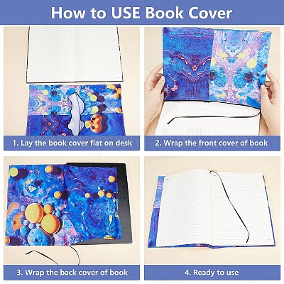 Couvertures de livres en polyester&nbsp;OFST-WH0009-008-1