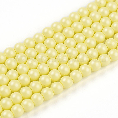 Выпечка из окрашенного перламутрового стекла жемчужные бусинки HY-N002-3mm-B03-1