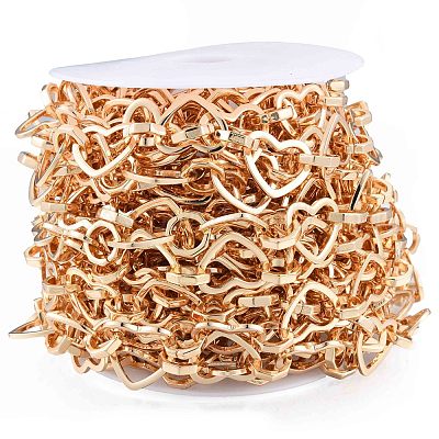 Латунное сердце с восьмиугольными звеньями CHC-N021-10LG-1