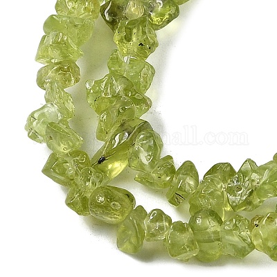 Природный перидот бисер нитей&nbsp;G-P332-48-01-1