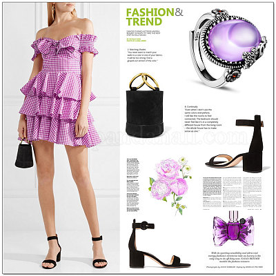 Регулируемое кольцо на палец из стерлингового серебра 925 шт. JR376C-1