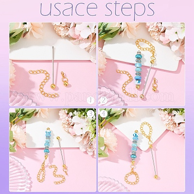 28 шт. 2-цветный сплав и железный стержень HJEW-YW00084-1