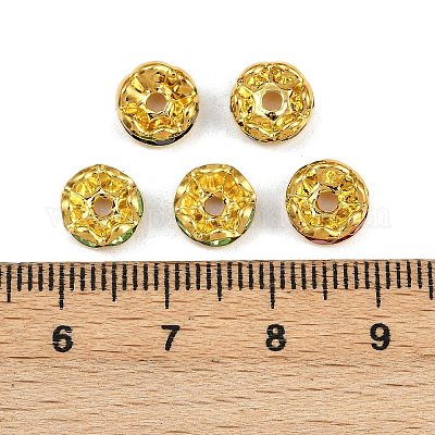 Латунь марки А горный хрусталь Spacer бисер RSB030NFG-1