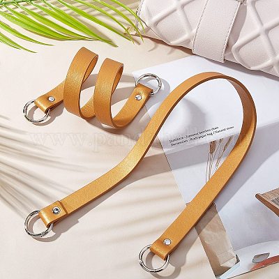 2Pcs PU Leather Tote Bag Strap Replacement for Handbag Detachable