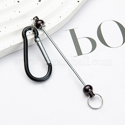 5шт 5 цвета алюминиевые карабины для скалолазания AJEW-YW0001-21-1