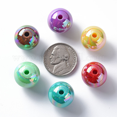 Непрозрачные акриловые бусины MACR-S370-D16mm-M2-1