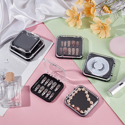 20 шт. прозрачный пластиковый ящик для хранения инструментов для нейл-арта CON-BC0007-03A-1