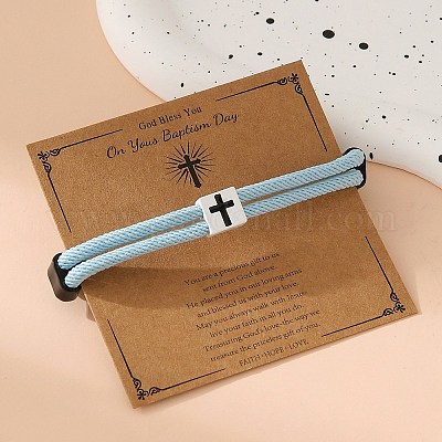 Сплав веревка браслеты струны для женщин мужчин PW-WG53D97-01-1